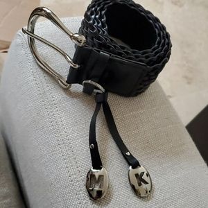 Michael Kors Black Women's Braided Belt